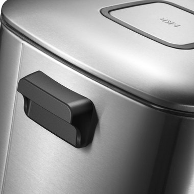 papelera con pedal inox unnom